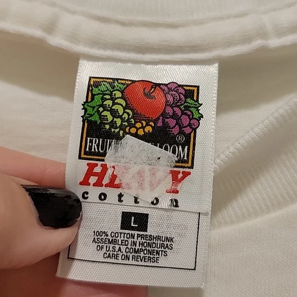 Haight Ashbury White Graphic T-Shirt Size Large NWOT - Picture 3 of 5